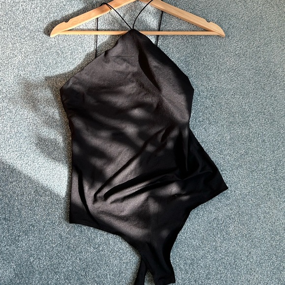 NEW never worn halter black bodysuit - Picture 3 of 4